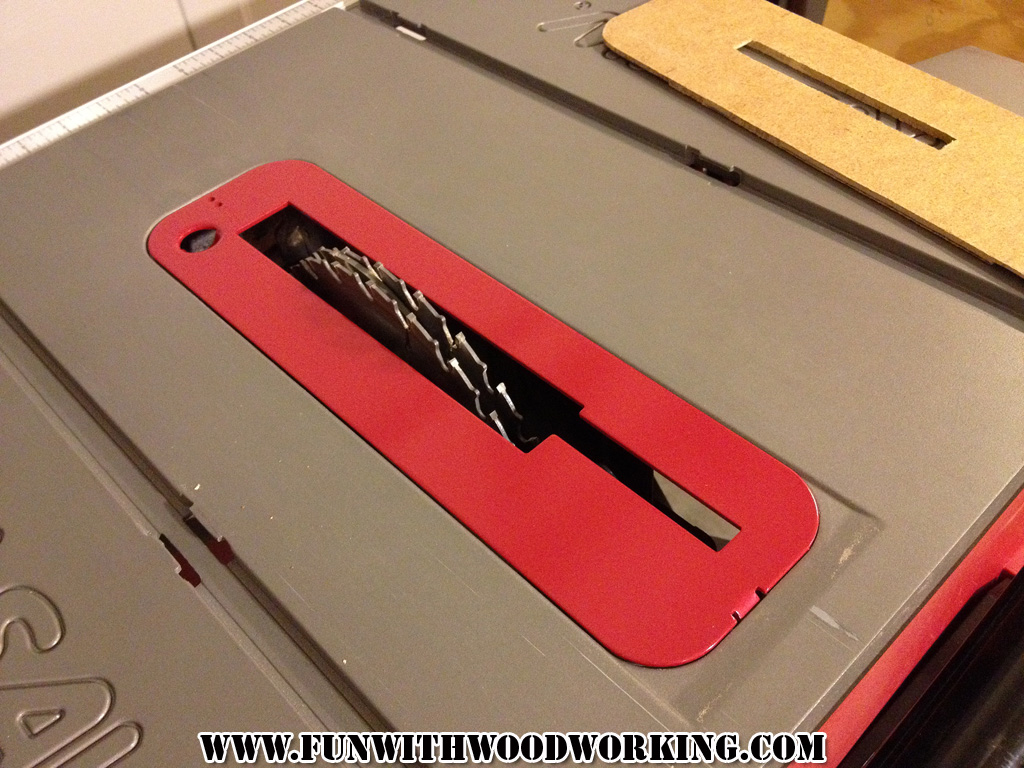 New dado insert for my Skil 3410 table saw FUN WITH WOODWORKING