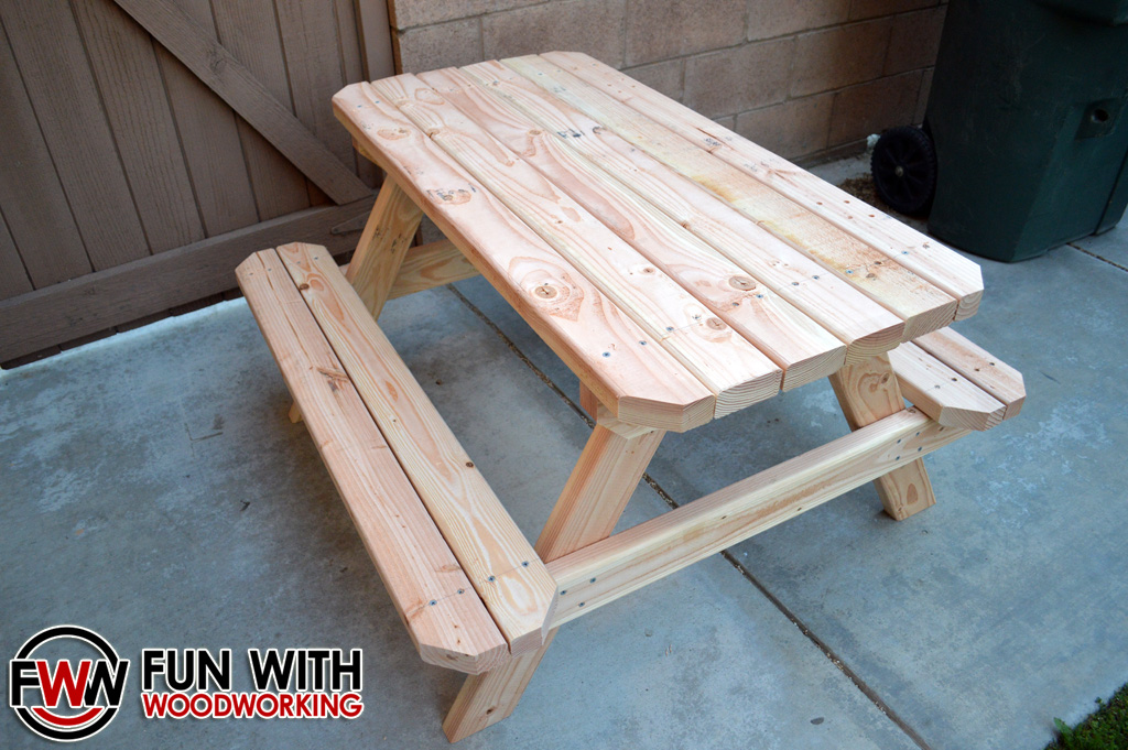 Kid Sized Picnic Table Digital Plans FUN WITH WOODWORKING