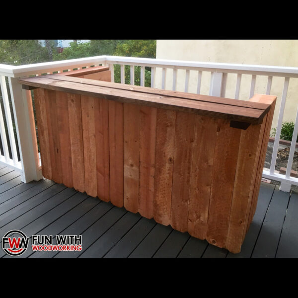 Rustic Outdoor Bar – Digital Plans – FUN WITH WOODWORKING