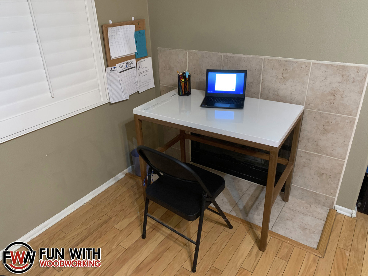 Base for an Ikea Linnmon desktop Digital Plans FUN WITH WOODWORKING