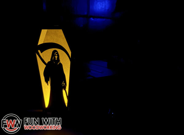 10" Coffin Lantern - Grim Reaper - digital design files