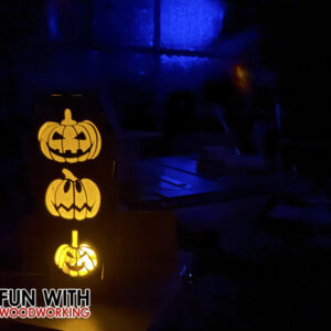10" Coffin Lantern - Stacked Pumpkins - digital design files