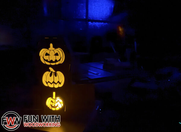 10" Coffin Lantern - Stacked Pumpkins - digital design files