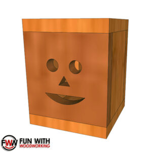 Mini Jack O' Lantern Box made with Dollar Tree Solar Lights - Digital Plans